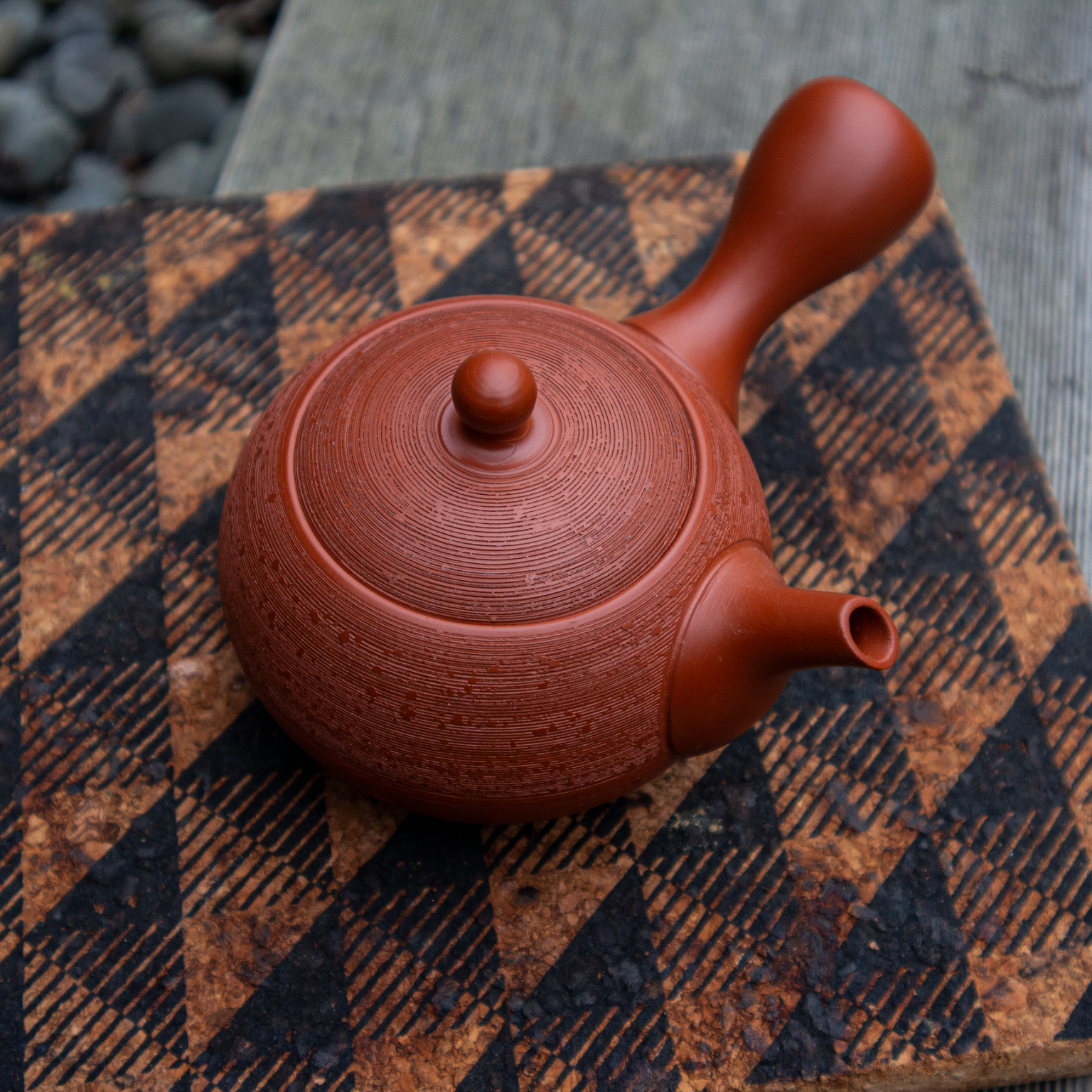 Tea Pot, Clay. Tokoname Japanese Kyusu – livewellteaco