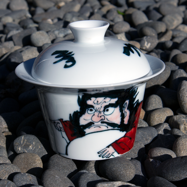 Hand-painted ZhongKui 鍾馗 Jingdezhen Gaiwan 130ml