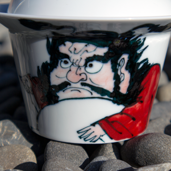 Hand-painted ZhongKui 鍾馗 Jingdezhen Gaiwan 130ml - Image 2