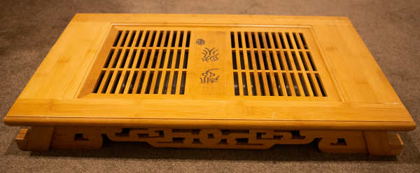 Large bamboo Gongfucha Tea Tray (with Plastic Drawer and Hose) - Image 3