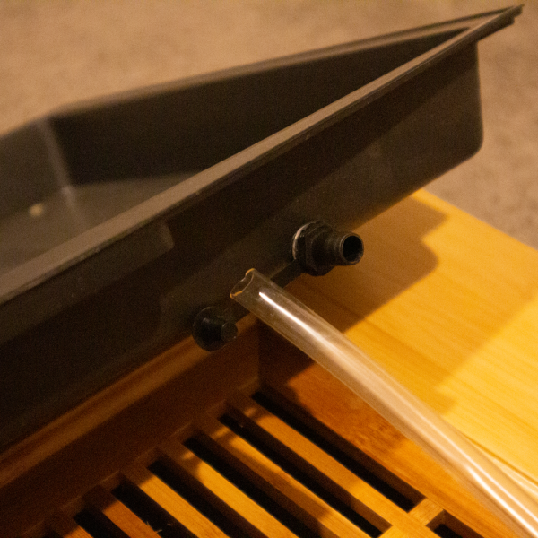 Large bamboo Gongfucha Tea Tray (with Plastic Drawer and Hose) - Image 4