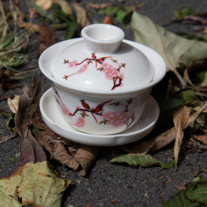 Floral Porcelain Gaiwan - 100ml