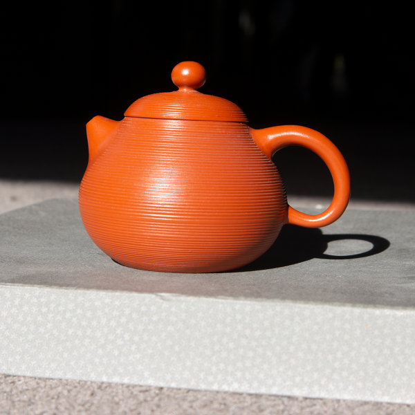 Thin Walled Yixing Red Clay Teapot - 170ml